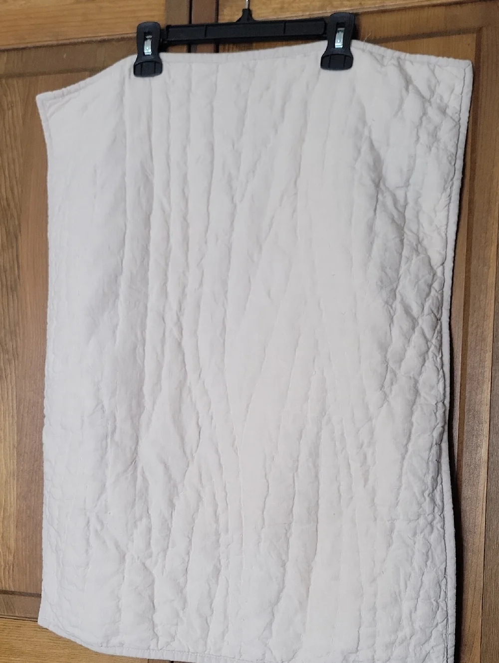 Pottery Barn NWOT 100% Belgian Flax Linen Quilted Standard Pillow Shams Set Of 2
